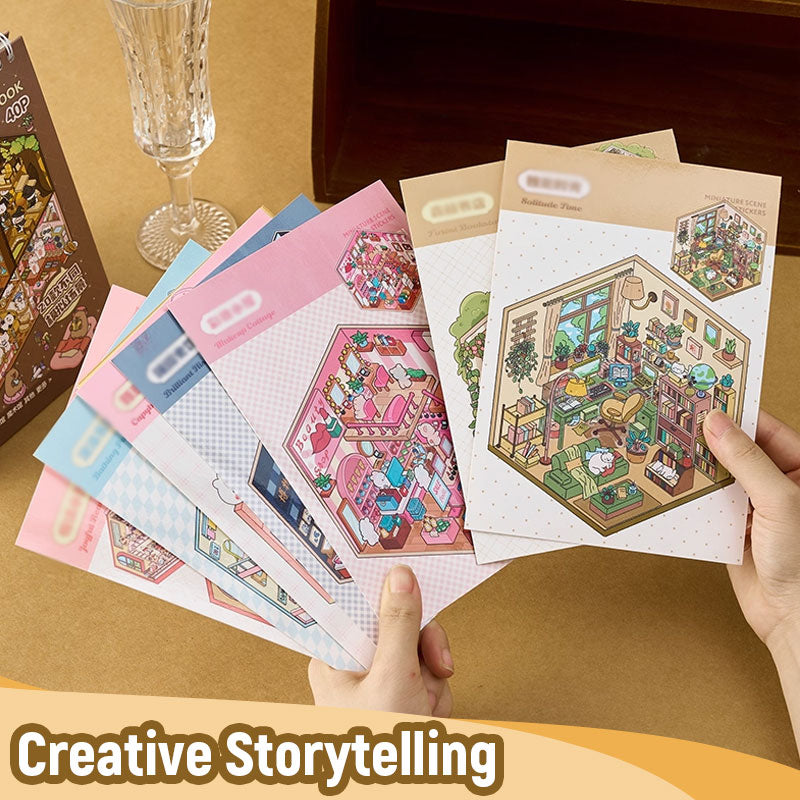 🌟Creativiteit ontmoet spel🎨 Stressverlichtende handgemaakte scènesticker