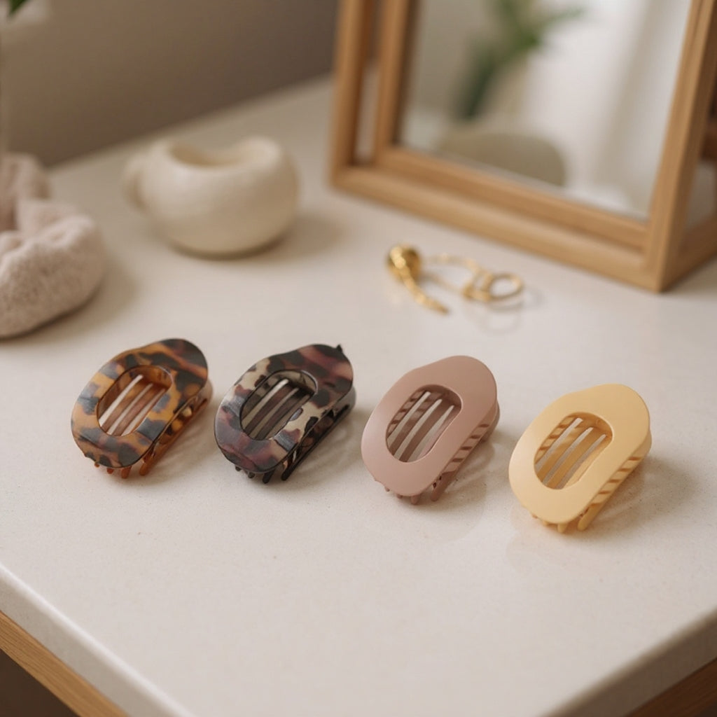 💖2026 Haarclip | Bestseller💖✨Ovale haarclips (verpakking van 4)