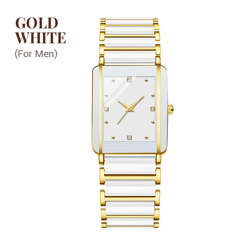 ⌚ Fashion Keramisch Vierkant Quartz Horloge