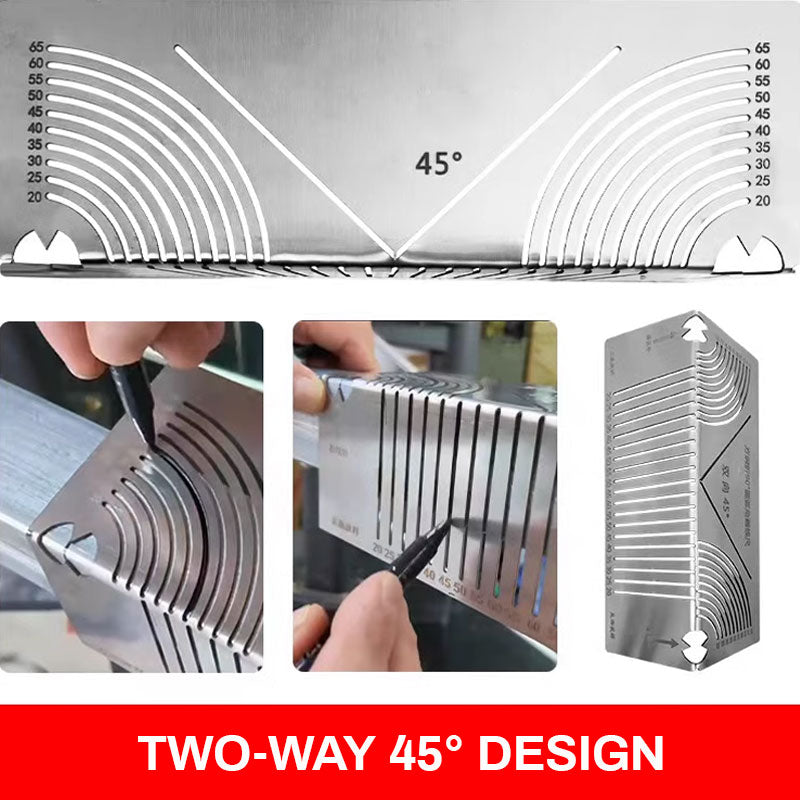 🔥📏Hot Selling | Multifunctionele ronde hoek tekenliniaal