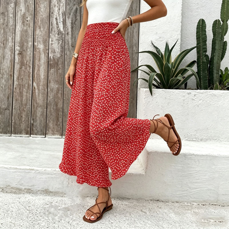⏳Tijdsgebonden special⏰Dames ruime taille hoge broek met wijde pijpen – Slankmakend, comfortabel & stijlvol