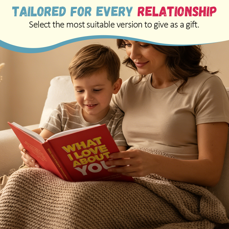 "Wat ik zo leuk vind aan jou" gepersonaliseerd dagboek – Een hartverwarmend cadeau voor mama, papa en vrienden 📖✨