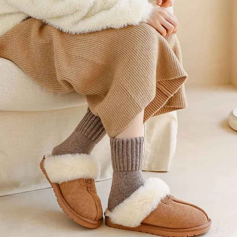 🌟Koop 1, krijg er 4 gratis🧦 Warme wollen sokken tot halverwege de kuit – perfect voor herfst en winter