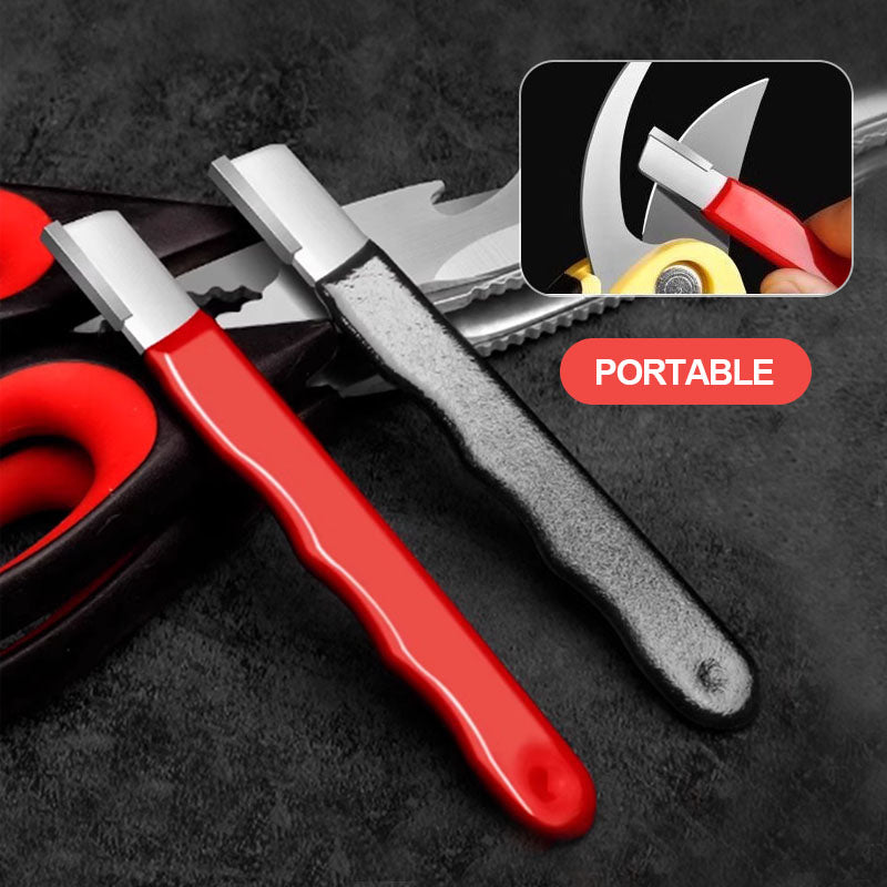 🔪Draagbare slijpsteen voor buitengebruik met dubbele functie