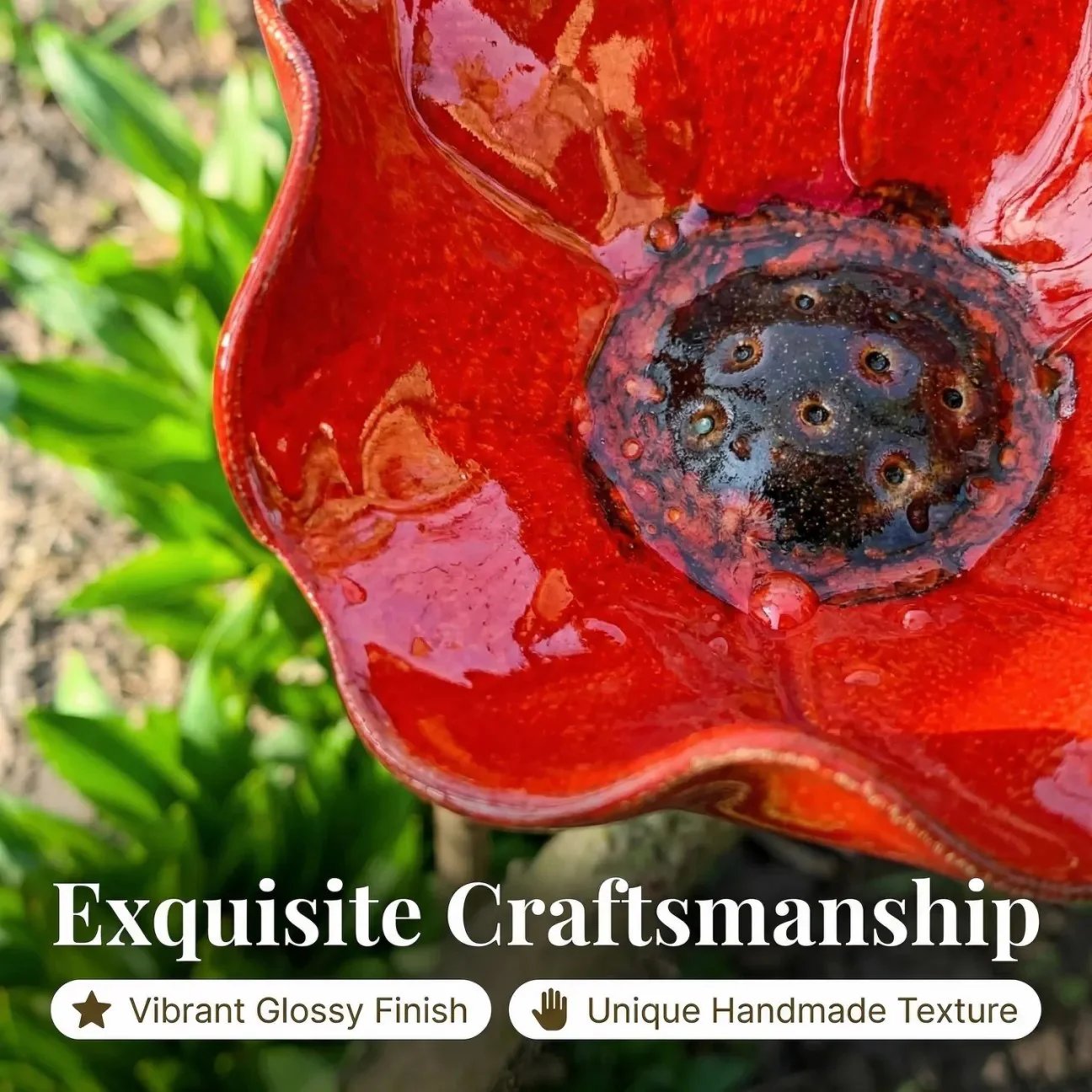 💖Handgemaakte Metalen Bloem Tuinpaal🐦