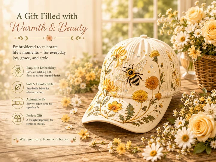 🌸🌿 Tuinochtend honkbalpet: zachte zon en dagelijks comfort! ☀️🌱🧢