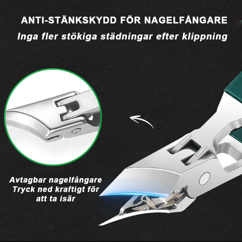 🔥Populair product van 2026🔥 Spatwaterdichte nagelknipper met 25° schuin mes, 3-delige set