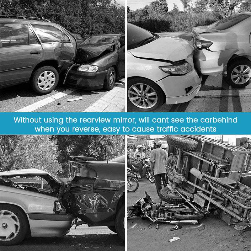 🚗 Veiligheidsgarantie - Universele clip-on panoramische achteruitkijkspiegel