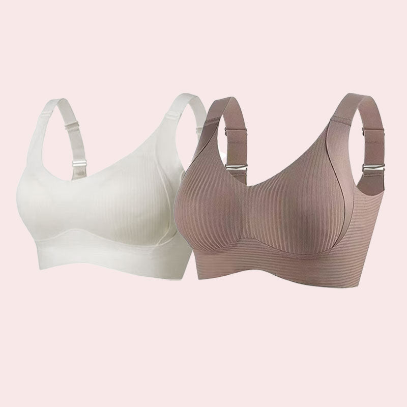 🎁Voorjaars Hot Sale 49% UIT - Geribbelde Push Up Verstelbare Draadloze BH voor Vrouwen