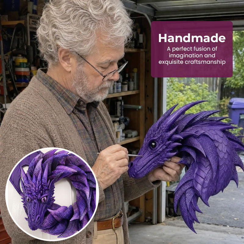 🐉 Handgemaakte Drakenkrans | Unieke Handgemaakte Versiering voor Binnen en Buiten