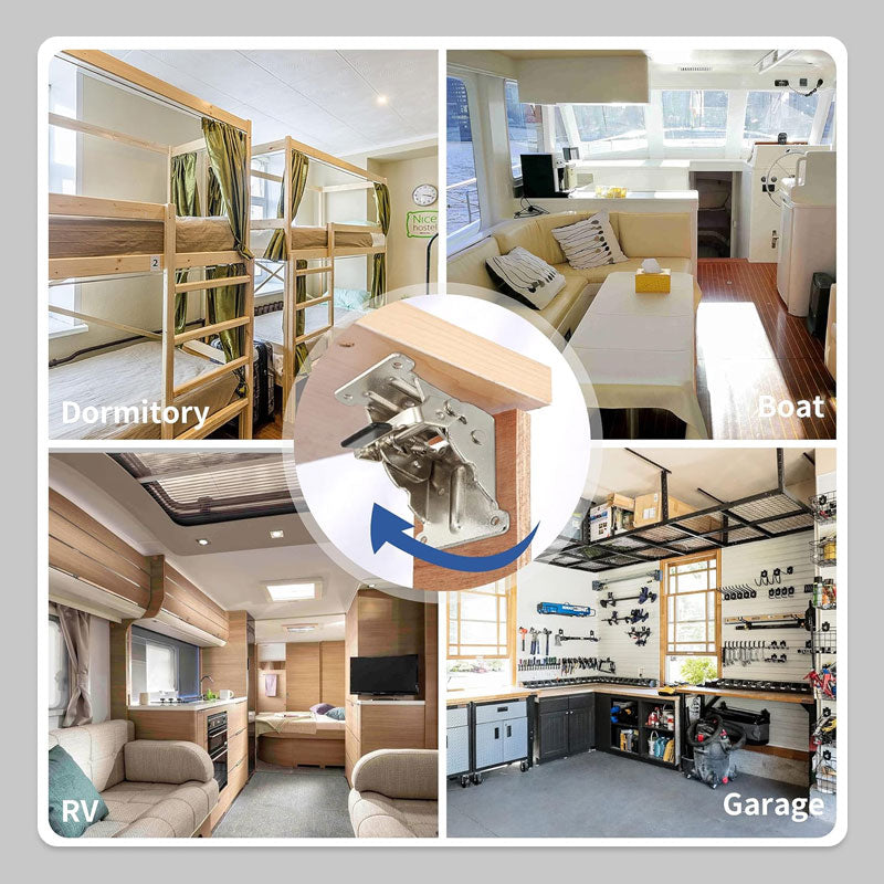 🔥Populaire nieuwe artikelen | ✨90 Degrees Self-locking Folding Hinge Anti-corrosion Invisible Connector