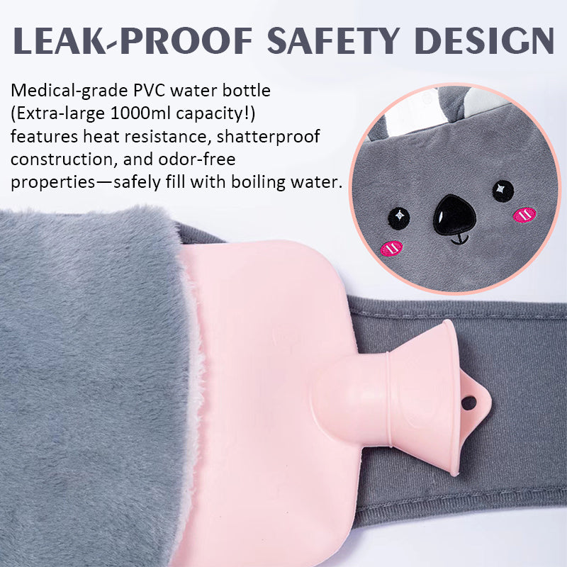 🎅Kerstuitverkoop 50% korting🔥Pluche navulbare warmwaterkruik met riem🎁