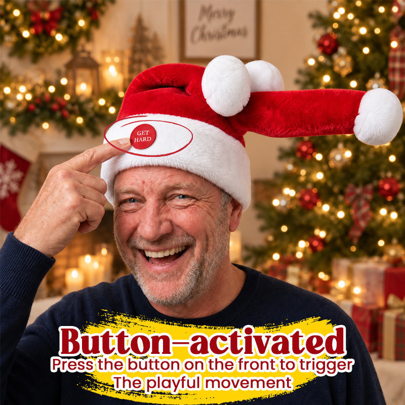 🎅 Grappige bewegende Kerstmuts – leuk accessoire voor kerstfeestjes