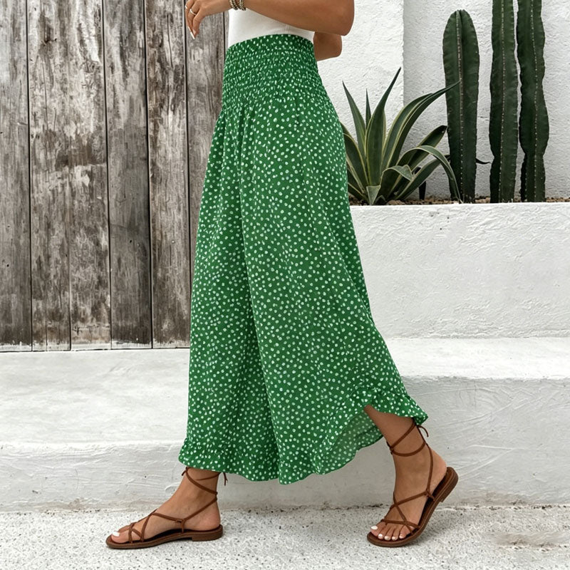 ⏳Tijdsgebonden special⏰Dames ruime taille hoge broek met wijde pijpen – Slankmakend, comfortabel & stijlvol