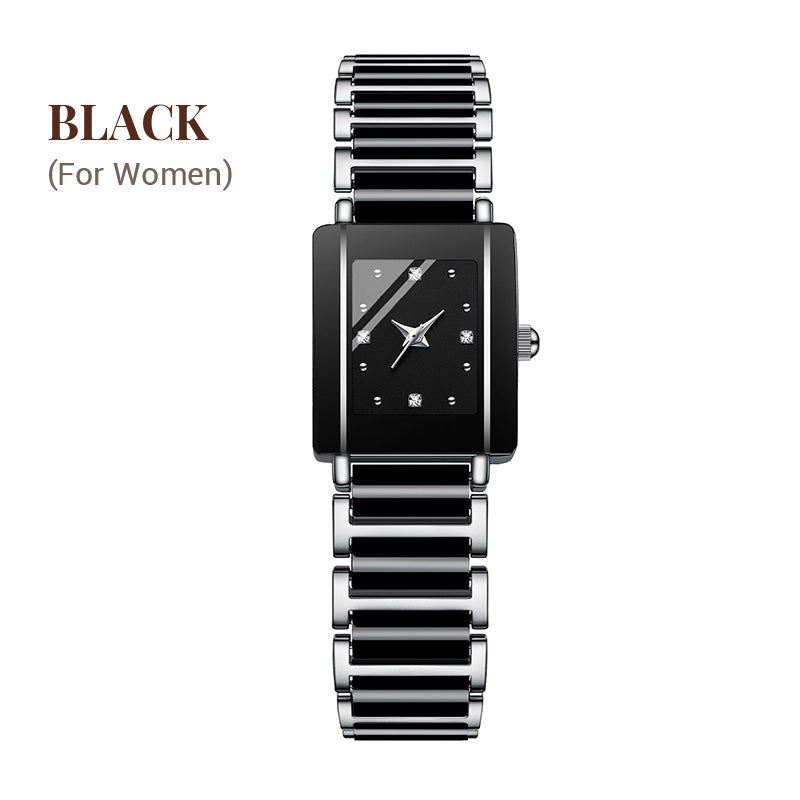 ⌚ Fashion Keramisch Vierkant Quartz Horloge