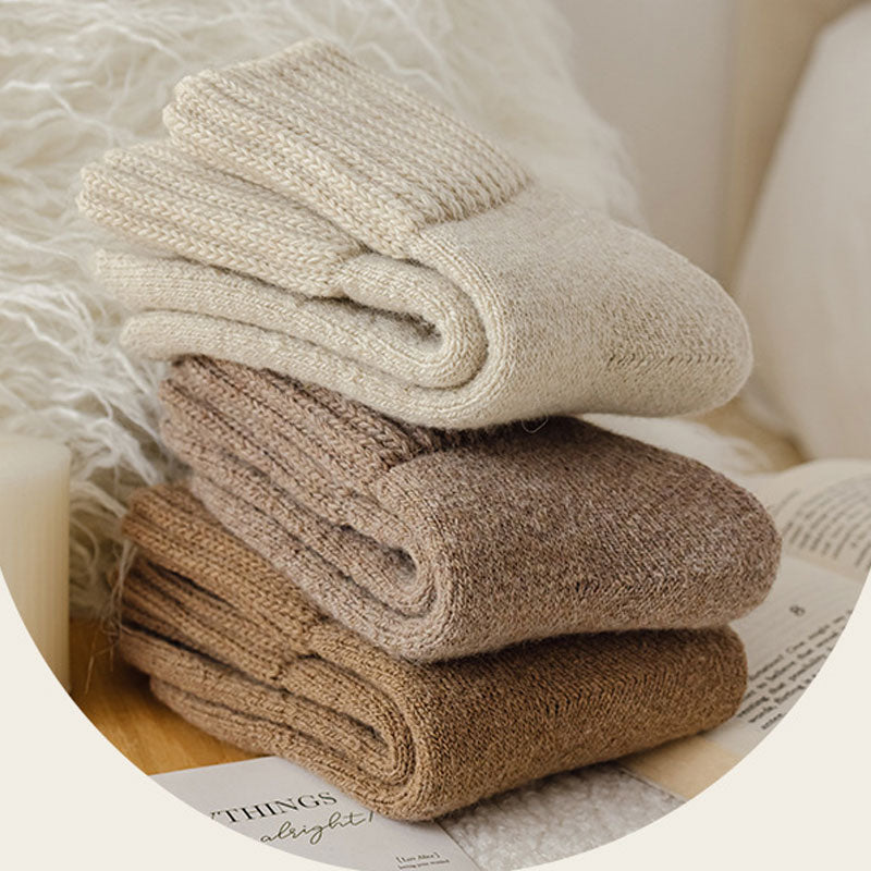 🌟Koop 1, krijg er 4 gratis🧦 Warme wollen sokken tot halverwege de kuit – perfect voor herfst en winter
