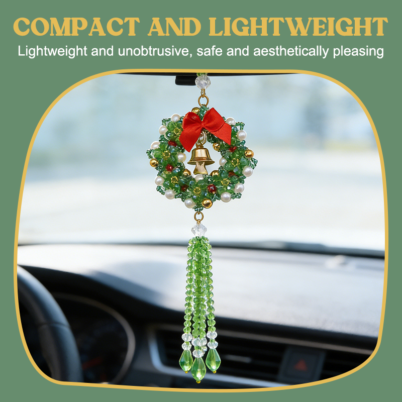 💖Veel geluk in je auto | 🌈Autohanger met kristallen kralen 🪷🛣️