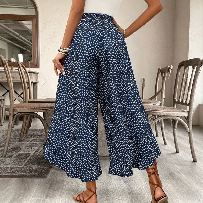 ⏳Tijdsgebonden special⏰Dames ruime taille hoge broek met wijde pijpen – Slankmakend, comfortabel & stijlvol