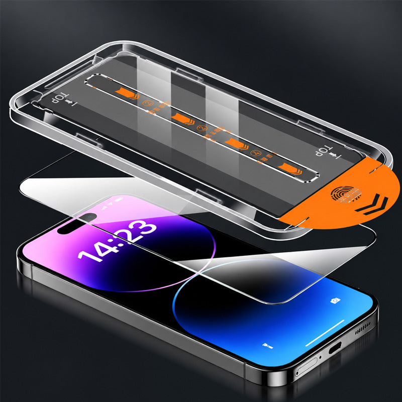 3 stuks 🛡️ Rood Glinsterend Privacy-temperglas (gehard glas) voor iPhone ✨