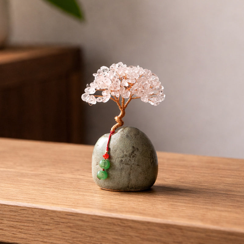 ✨ Kristallen Boom Ornament · Handgemaakt Energie Decor