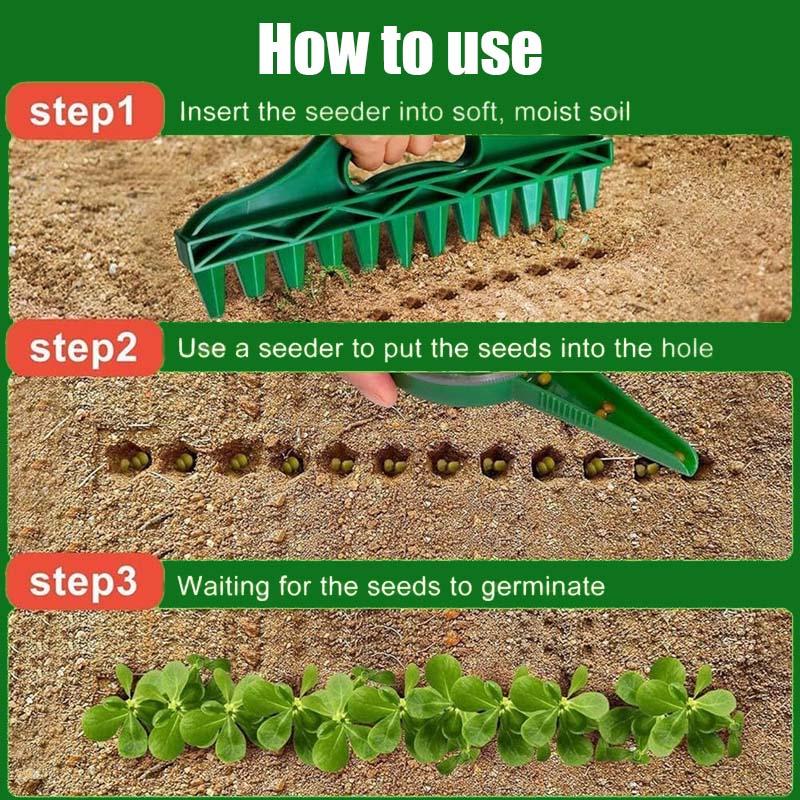 🌱 Transformeer je tuin - ✨Professionele plantstok – Moeiteloos zaaien met deze handige too