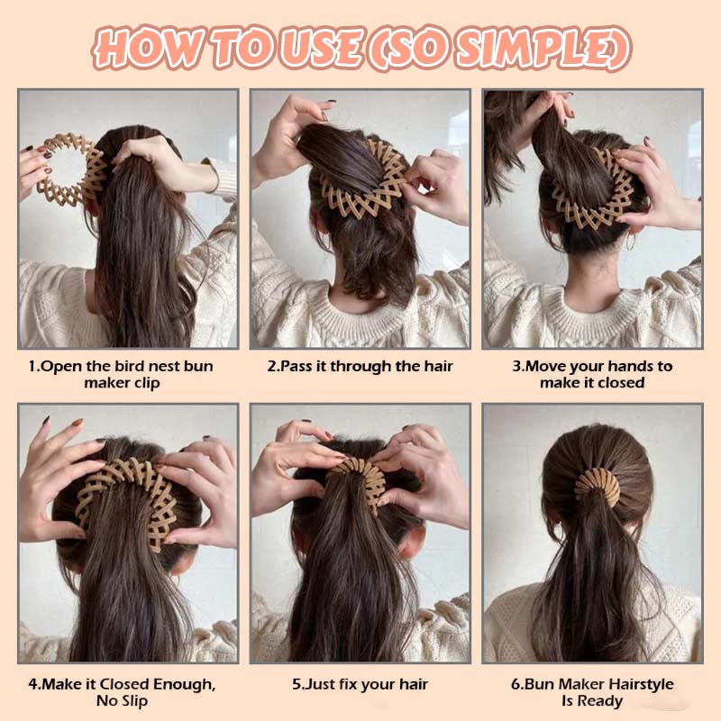 Lazy Hair Bun & Ponytail Clip – Een moeiteloos opsteekkapsel in 10 seconden 🧸✨