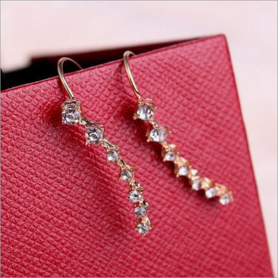 🔥Modieuze oorbellen met zevensterren diamanten ✨
