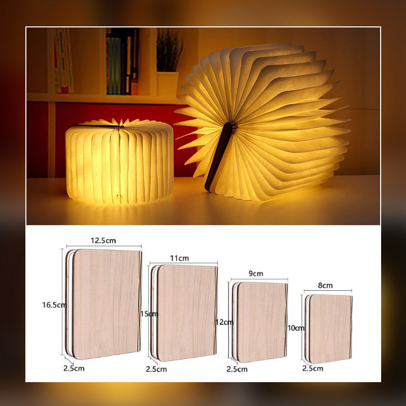 📖 Pagina-omslaand nachtlampje - een creatieve verlichtingservaring als een boek, drie kleuren instelbaar! 💡