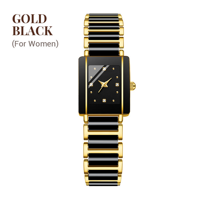 ⌚ Fashion Keramisch Vierkant Quartz Horloge