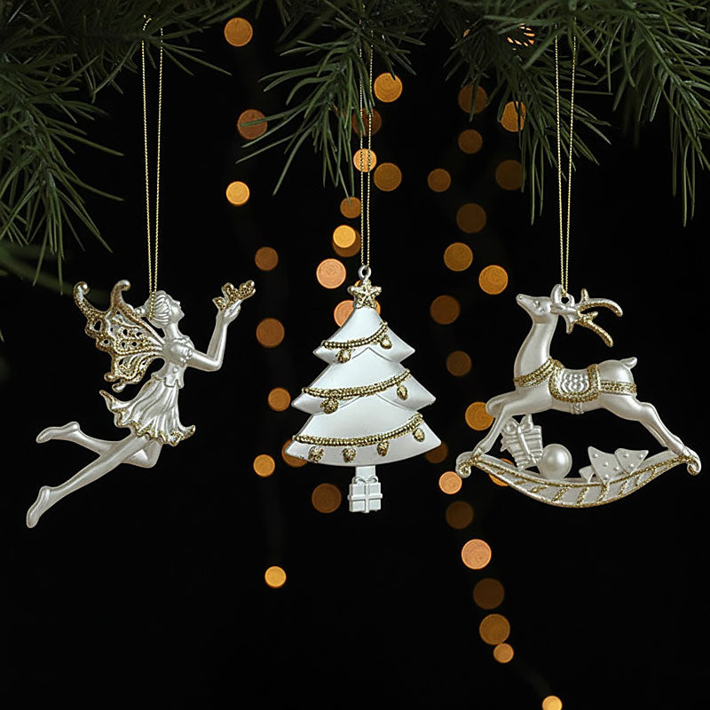 🎄🎁Kerstmis goudpoeder decoratieve ornamenten🏠