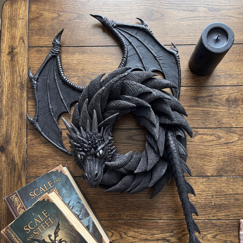 🐉 Handgemaakte Drakenkrans | Unieke Handgemaakte Versiering voor Binnen en Buiten