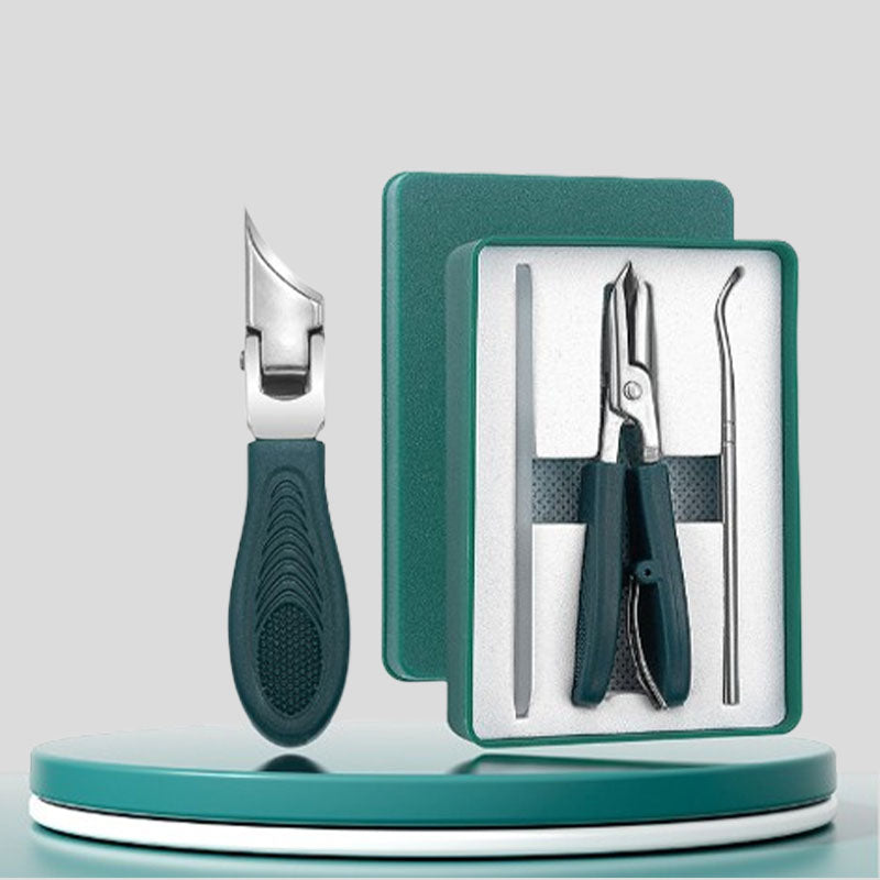 🔥Populair product van 2026🔥 Spatwaterdichte nagelknipper met 25° schuin mes, 3-delige set