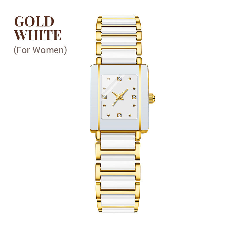 ⌚ Fashion Keramisch Vierkant Quartz Horloge