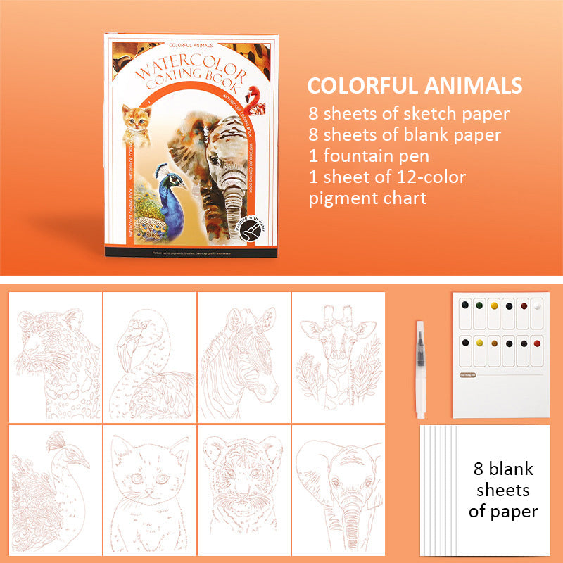 🔥Het populairste schilderij van deze maand | Draagbaar aquarel schetsboek