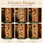 🎄 Verlichtende gloeiende kerstdeurhanger ✨ Feestelijke woondecoratie