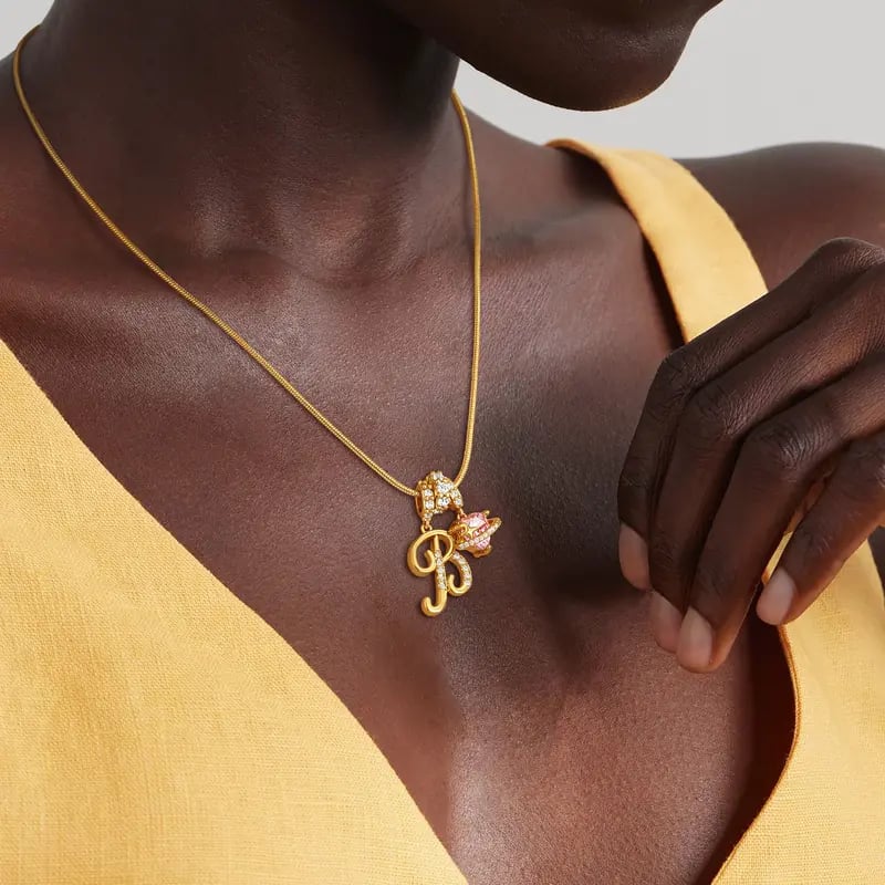 💖Onbeperkte 50% korting✨Drielaagse letter A-Z hanger ketting🎀