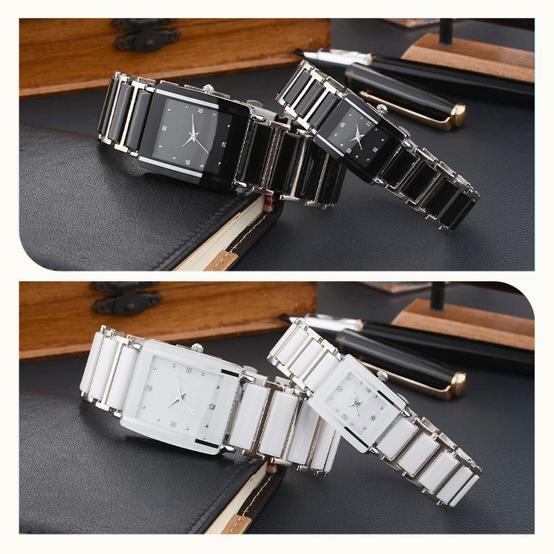 ⌚ Fashion Keramisch Vierkant Quartz Horloge