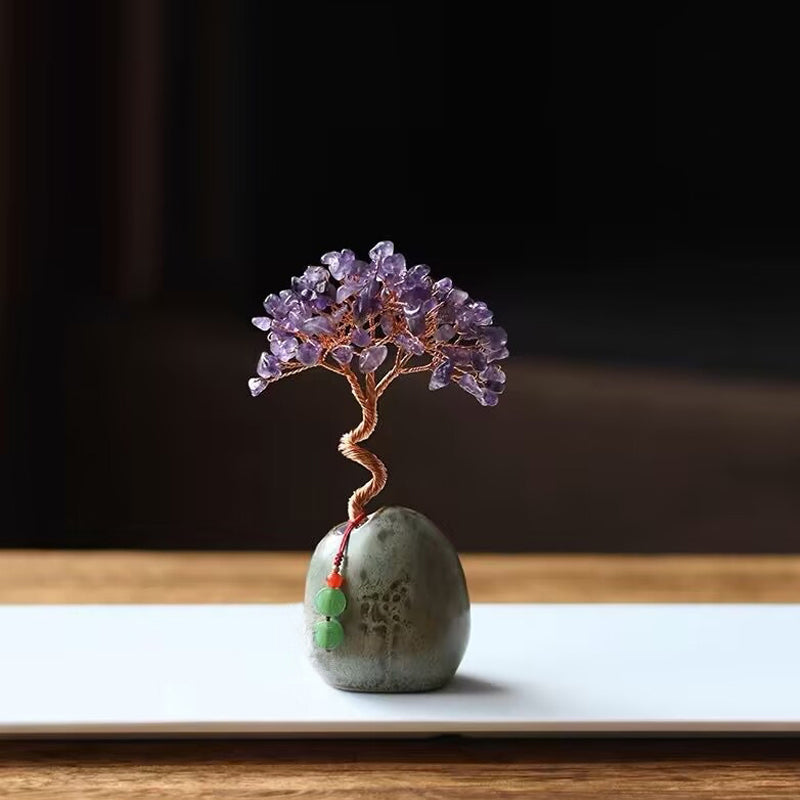 ✨ Kristallen Boom Ornament · Handgemaakt Energie Decor