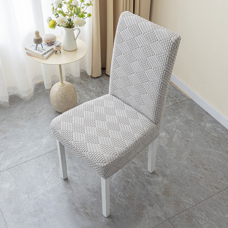 🪑 Elastische stoelhoes voor aan de eettafel met een zachte bubbelstructuur
