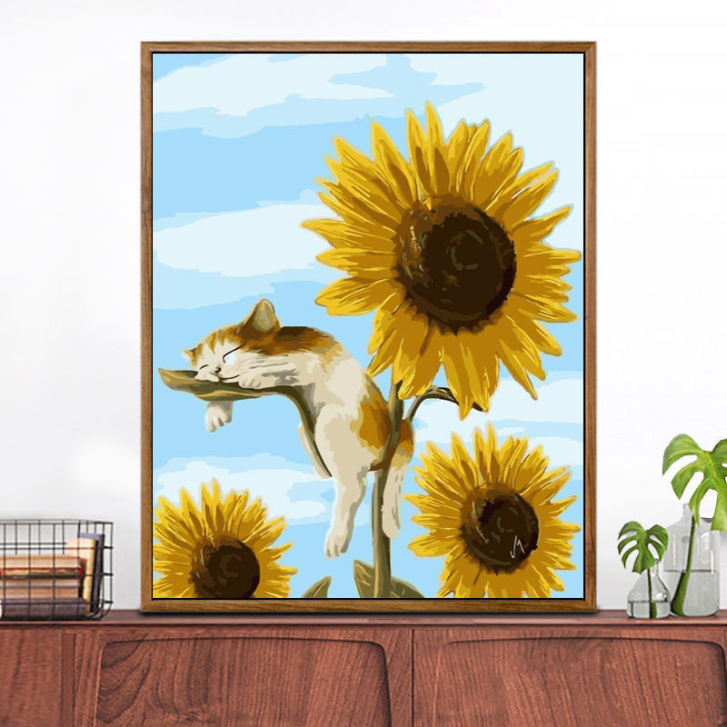 🎨 DIY Schilderen op Nummer – Ingelijste decoratiekunst | Inclusief gratis penselen en verf 🖌️