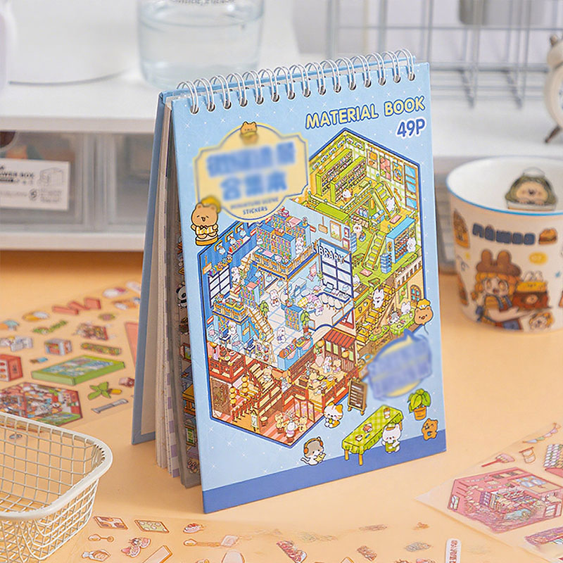 🌟Creativiteit ontmoet spel🎨 Stressverlichtende handgemaakte scènesticker