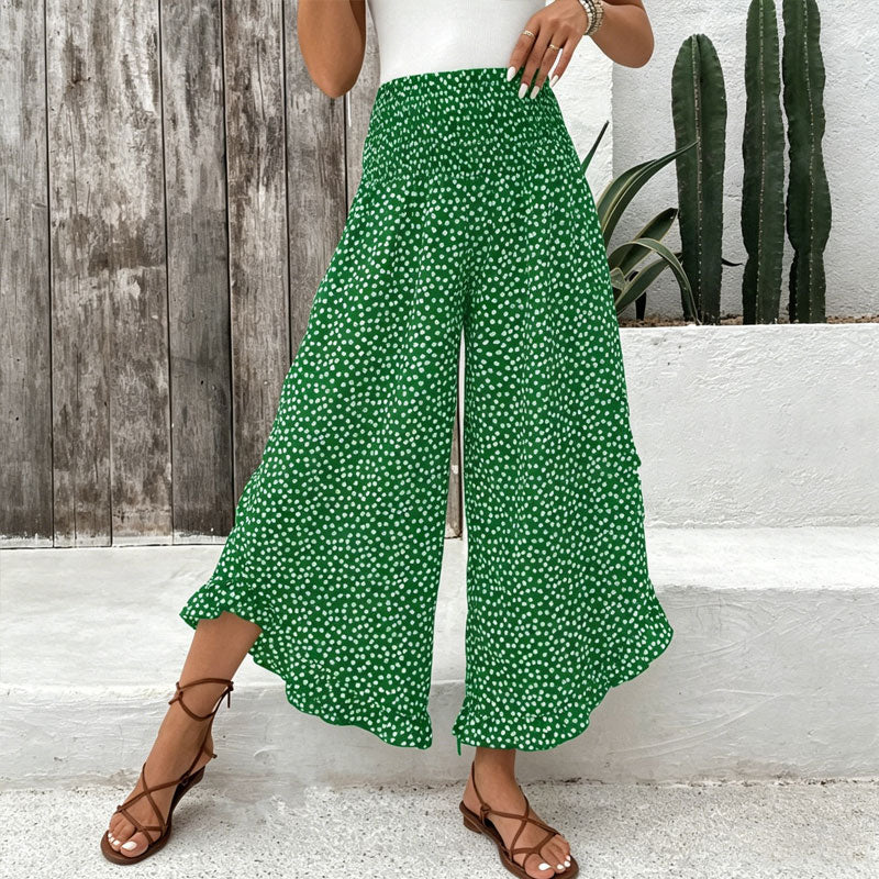 ⏳Tijdsgebonden special⏰Dames ruime taille hoge broek met wijde pijpen – Slankmakend, comfortabel & stijlvol