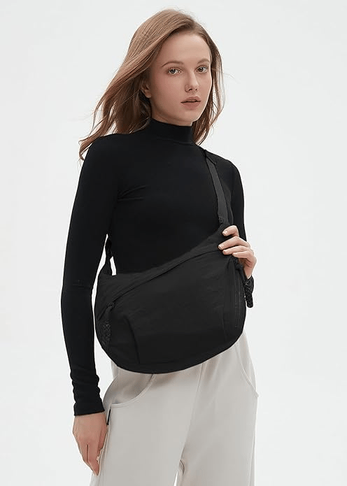🔥Modieuze nylon schoudertas in effen kleu