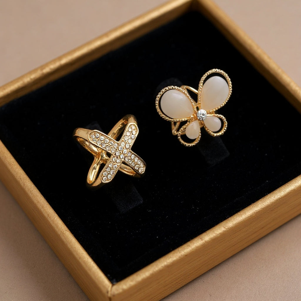 ❤️ ✨Koop 1 en krijg 1 gratis🔥Elegante dames sjaal met parel- en bloemenmotief en ringcli