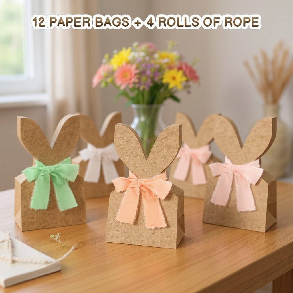 🐰Versier Je Pasen: Maak Je Eigen Paashaaszakjes met Onze DIY Kit! 🐰🌷