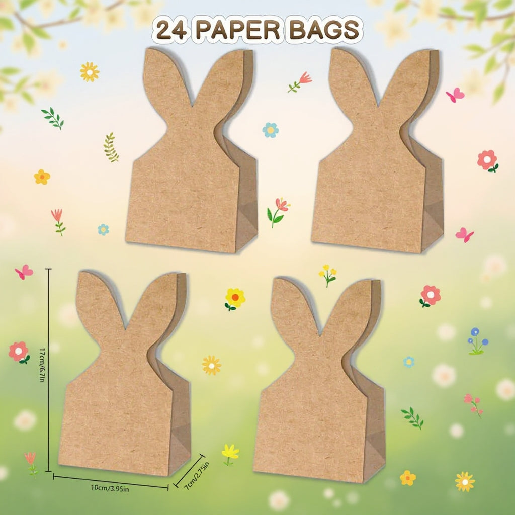 🐰Versier Je Pasen: Maak Je Eigen Paashaaszakjes met Onze DIY Kit! 🐰🌷