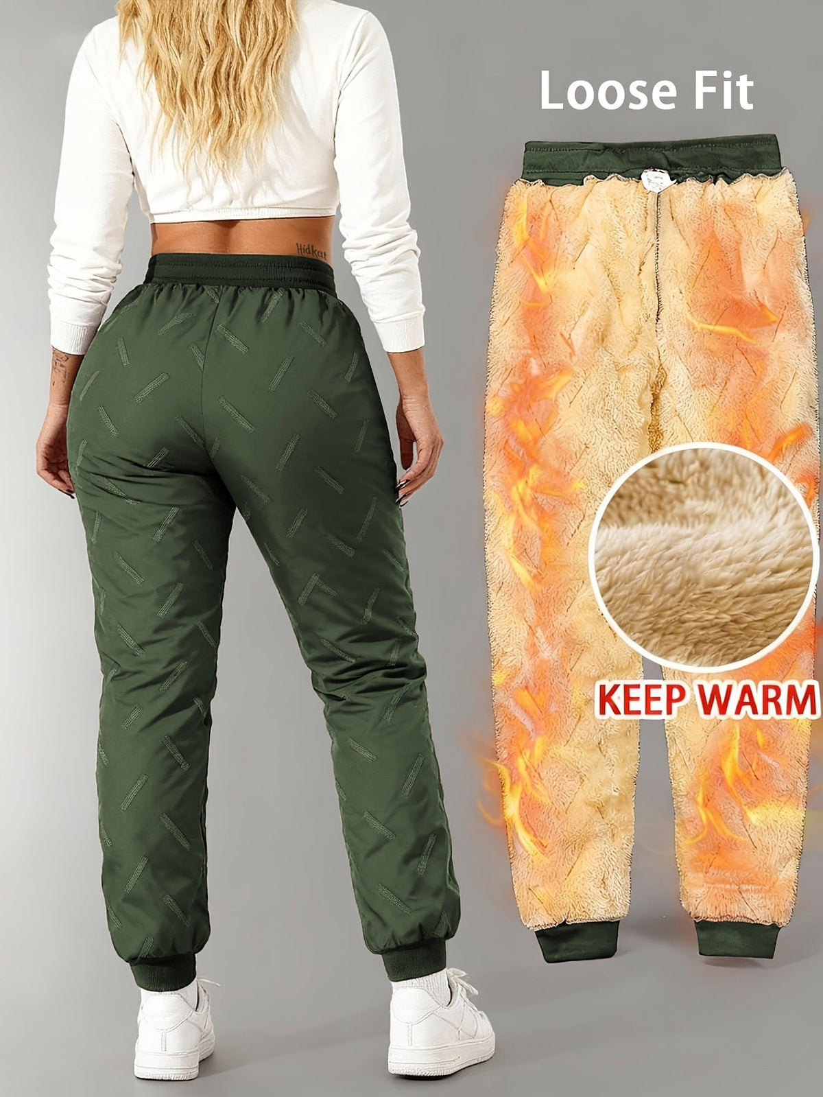 ✨ Unisex – extra zachte en warme fleece-gevoerde waterafstotende broek