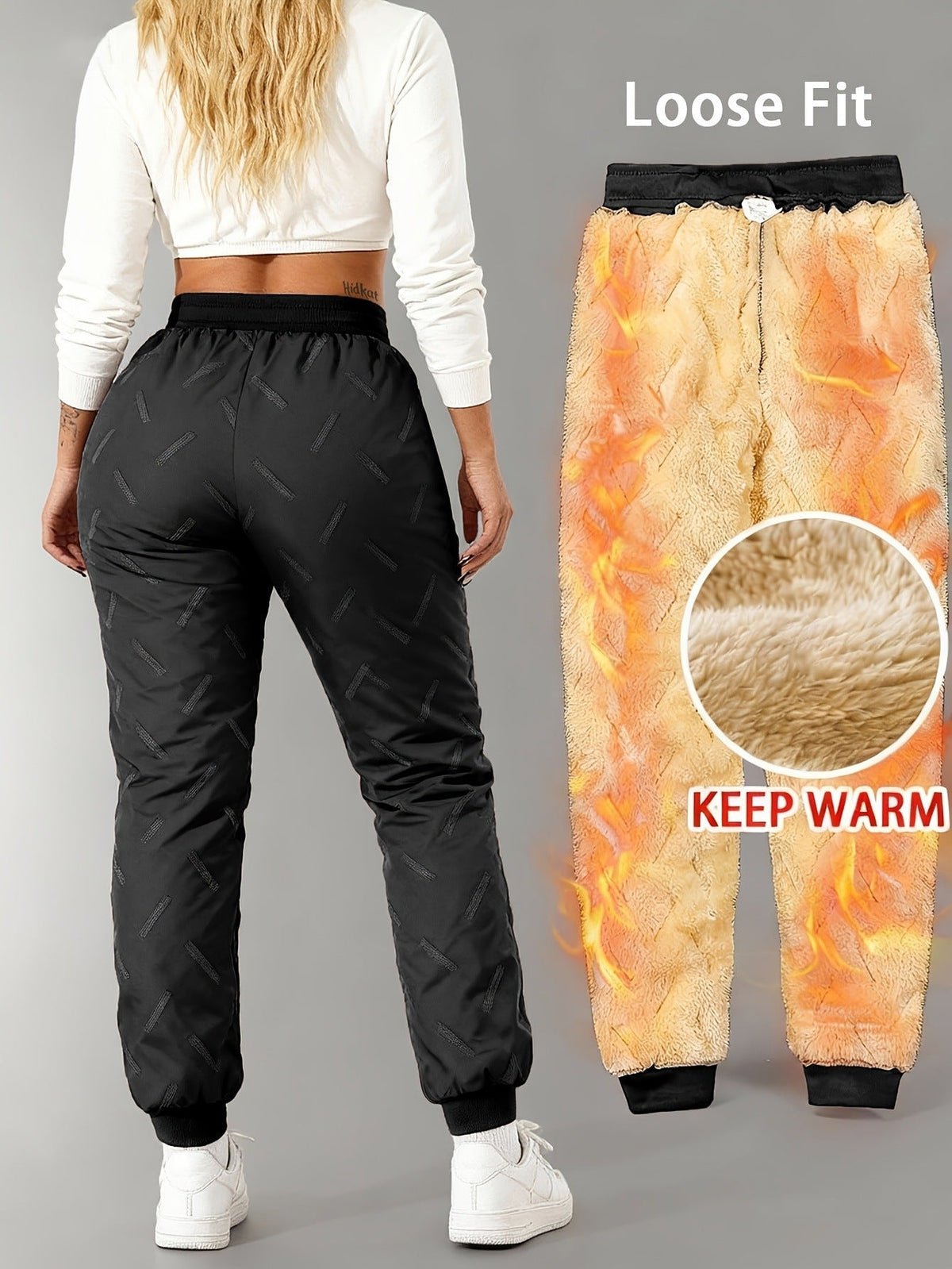 ✨ Unisex – extra zachte en warme fleece-gevoerde waterafstotende broek