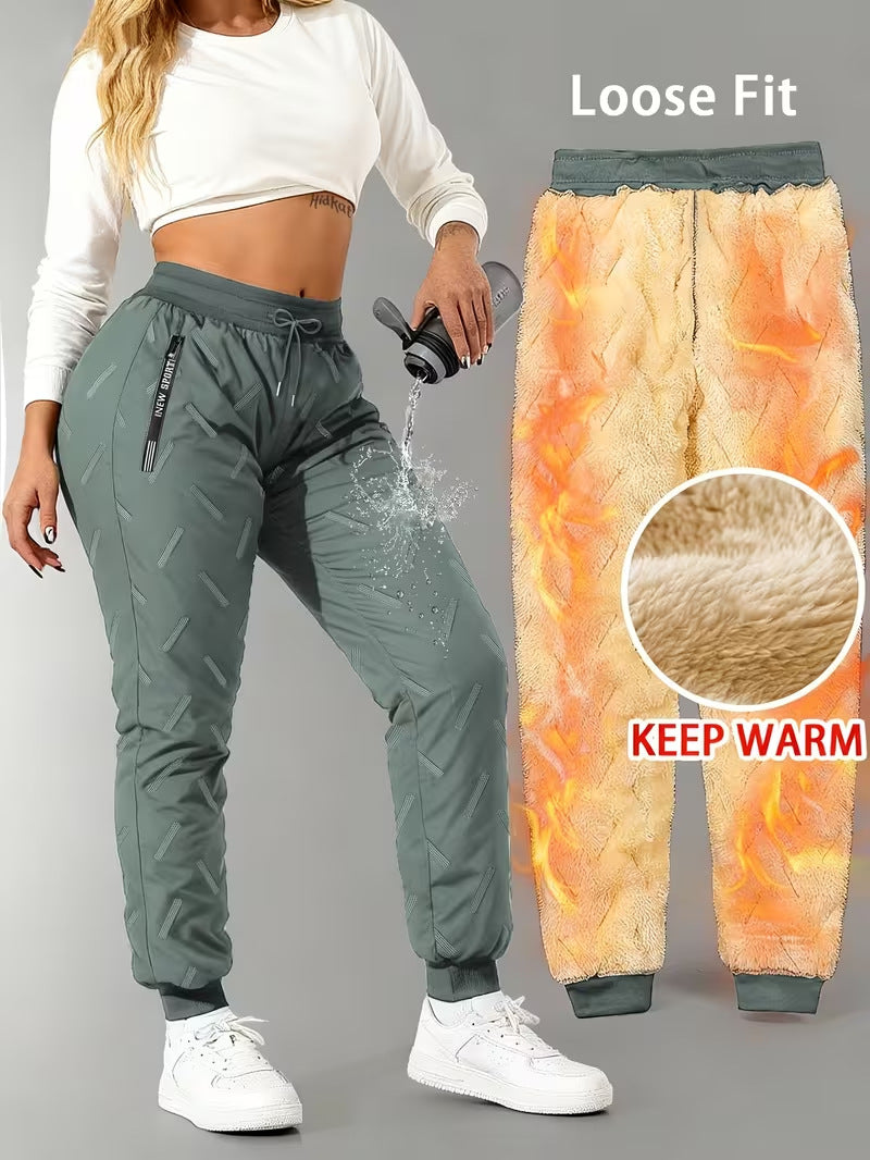 ✨ Unisex – extra zachte en warme fleece-gevoerde waterafstotende broek