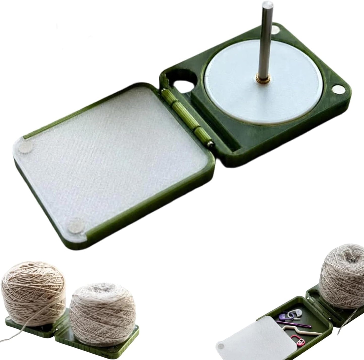 🧶 Draagbare garenhouder voor haken en breien